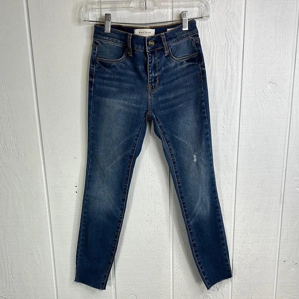 PacSun women’s size 23 super stretch dark wash ankle jegging 23.5” inseam